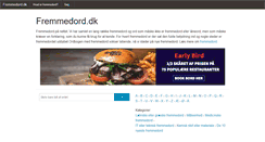 Desktop Screenshot of fremmedord.dk