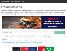 Tablet Screenshot of fremmedord.dk